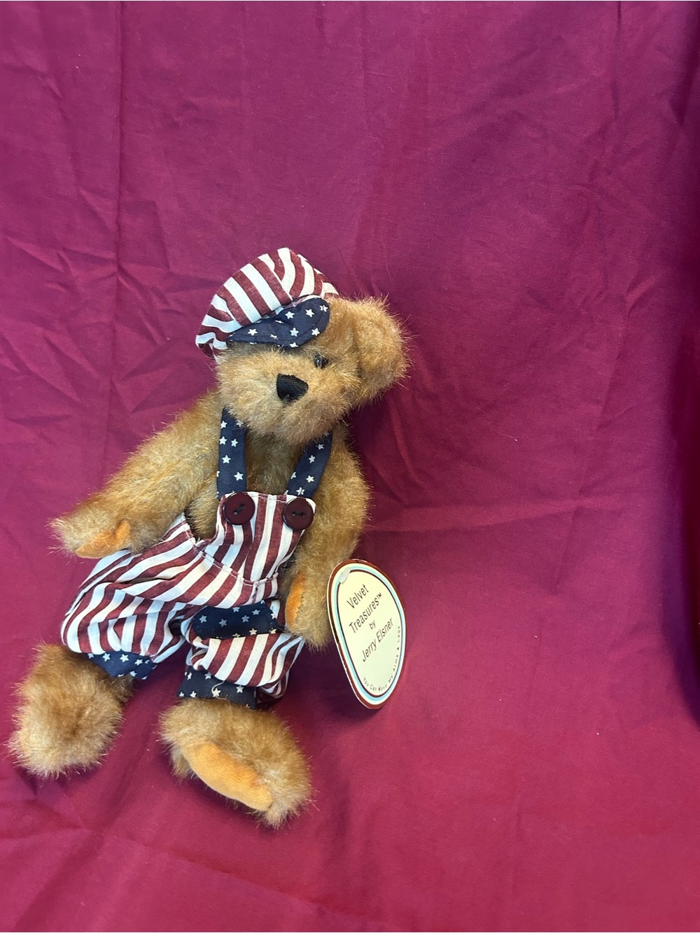 NWT Vintage Collectible Velvet Treasures Bear